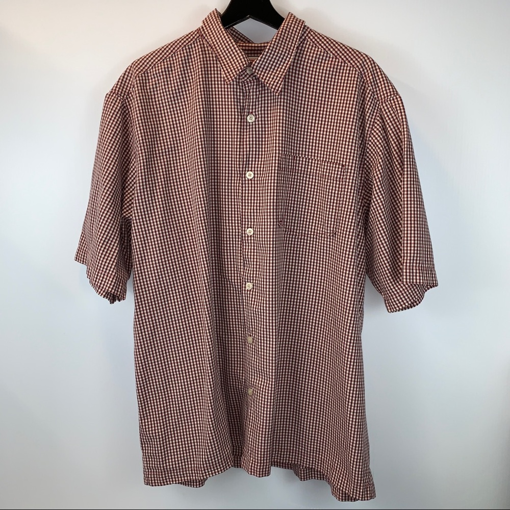 Men’s Red Black Button Up Casual Shirt by Levi’s